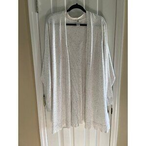 Isela Cardigan White Colorful Specks